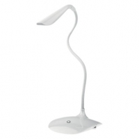LED stolní lampa D08 s USB, bílá