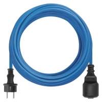 Počasí odolný prodlužovací kabel 10 m / 1 zásuvka / černý / silikon / 230 V / 1,5 mm2