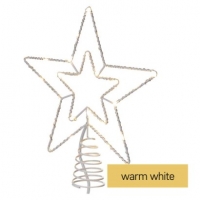 Standard LED spojovací vánoční hvězda, 28,5 cm, venkovní i vnitřní, teplá bílá