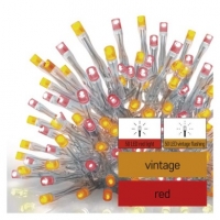 Standard LED spojovací řetěz pulzující – rampouchy, 2,5 m, venkovní, červená/vintage