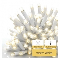 Profi LED spojovací řetěz blikající bílý – rampouchy, 3 m, venkovní, teplá bílá