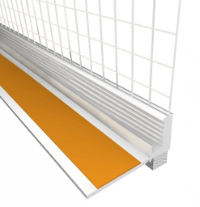 Začišťovací okenní profil 6mm s tkaninou 2,4m (APU lišta)