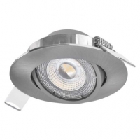 LED bodové svítidlo SIMMI stříbrné, kruh 5W neutr. bílá