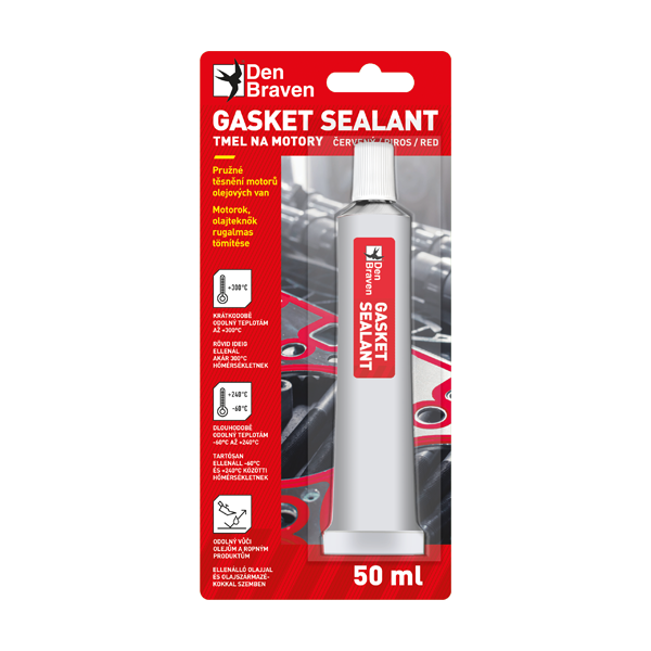 Gasket sealant červený 50 ml tuba v blistru cihlově červená