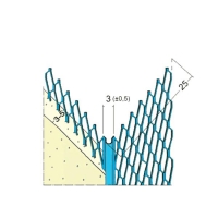 Profil pro suchou výstavbu 3 mm MMG 25 3 mm × 2,5 m