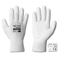 ochranné rukavice č.10 bílé